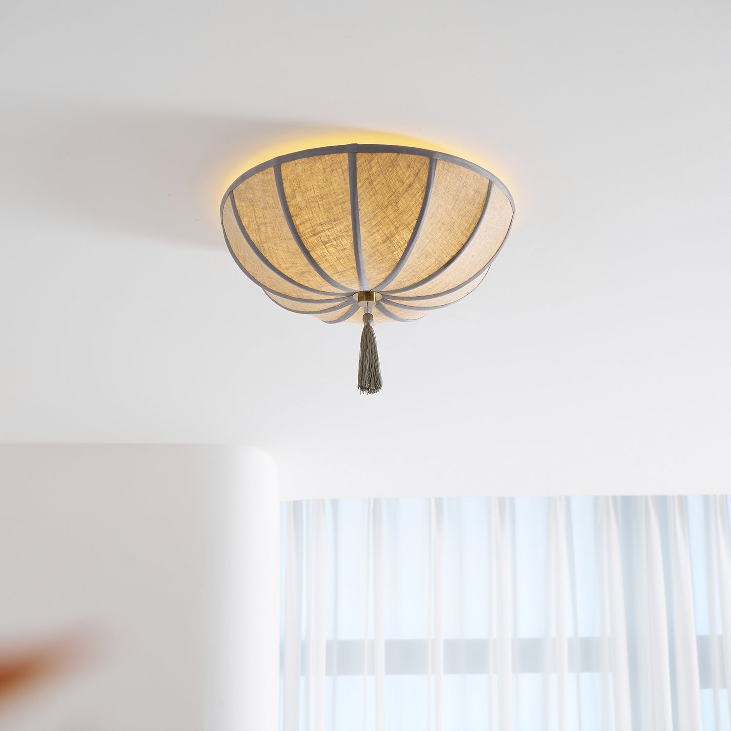 Fleur Oriental Fabric Ceiling Light