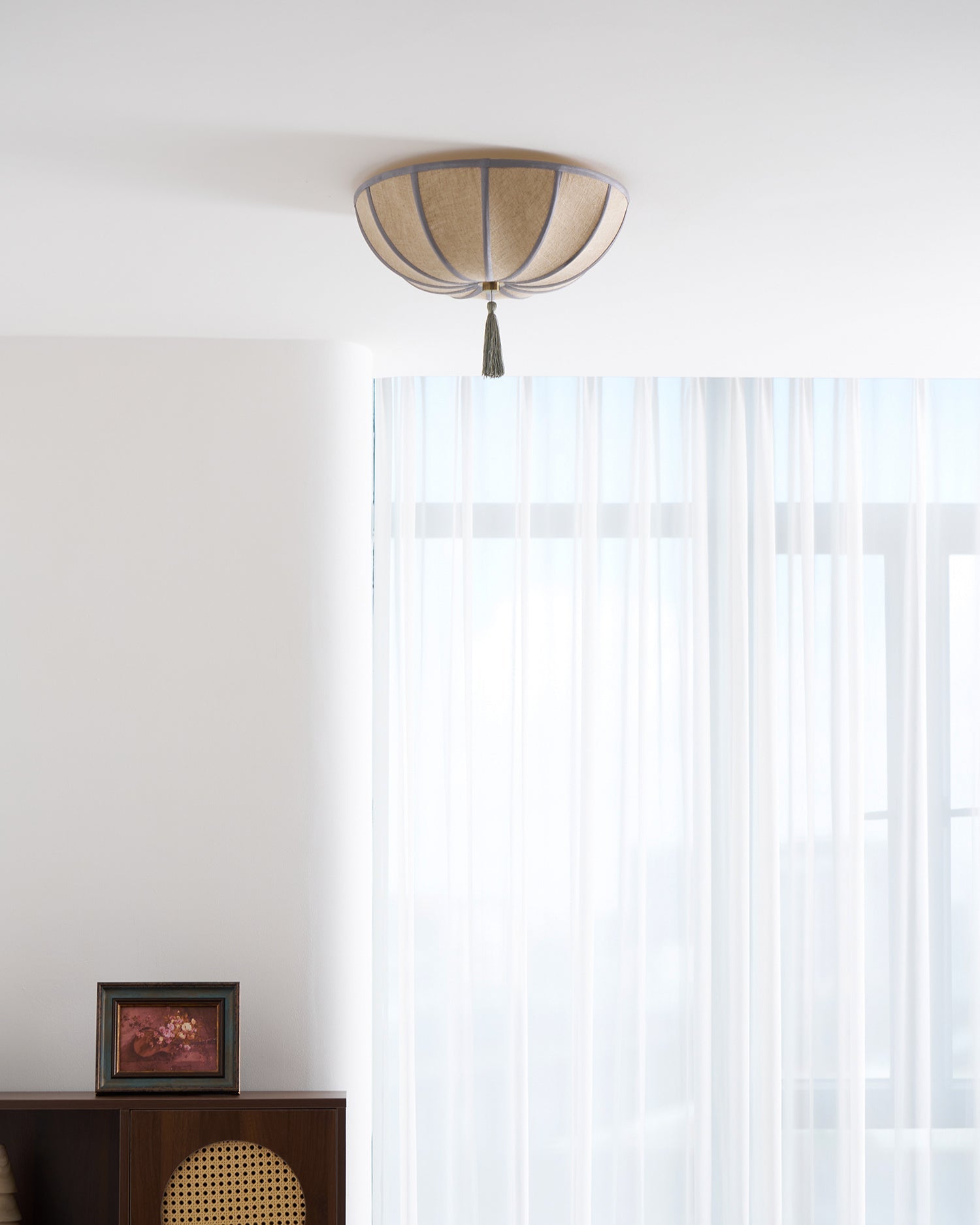 Fleur Oriental Fabric Ceiling Light