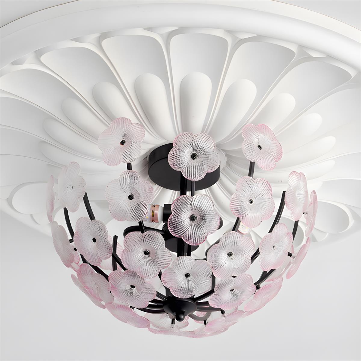 Fleurin Floral Glass Ceiling Light