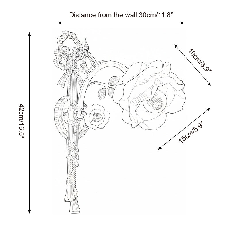 Marola Romantic Brass Wall Lamp