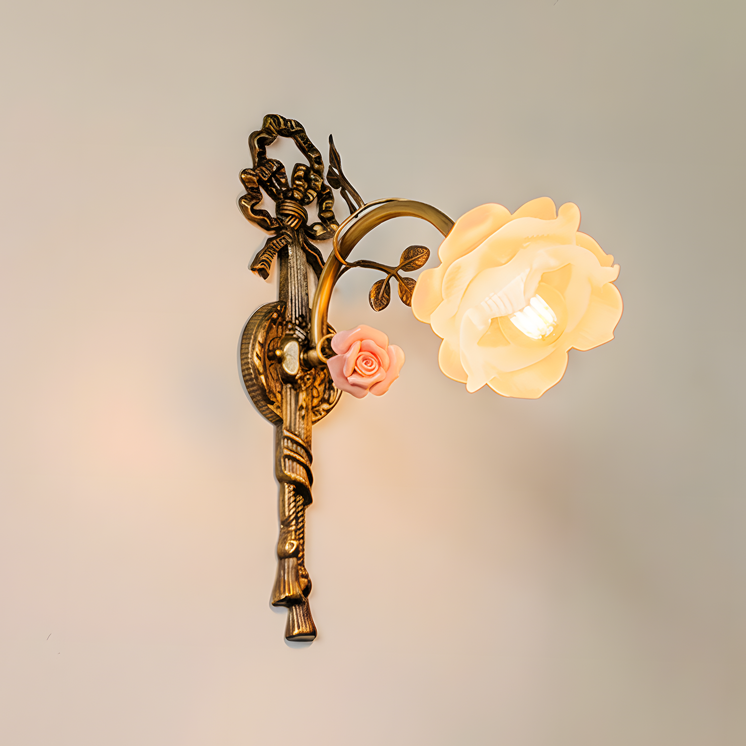 Marola Romantic Brass Wall Lamp