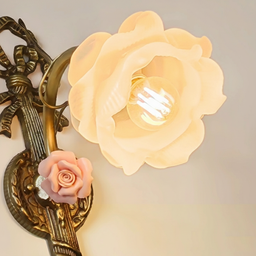Marola Romantic Brass Wall Lamp
