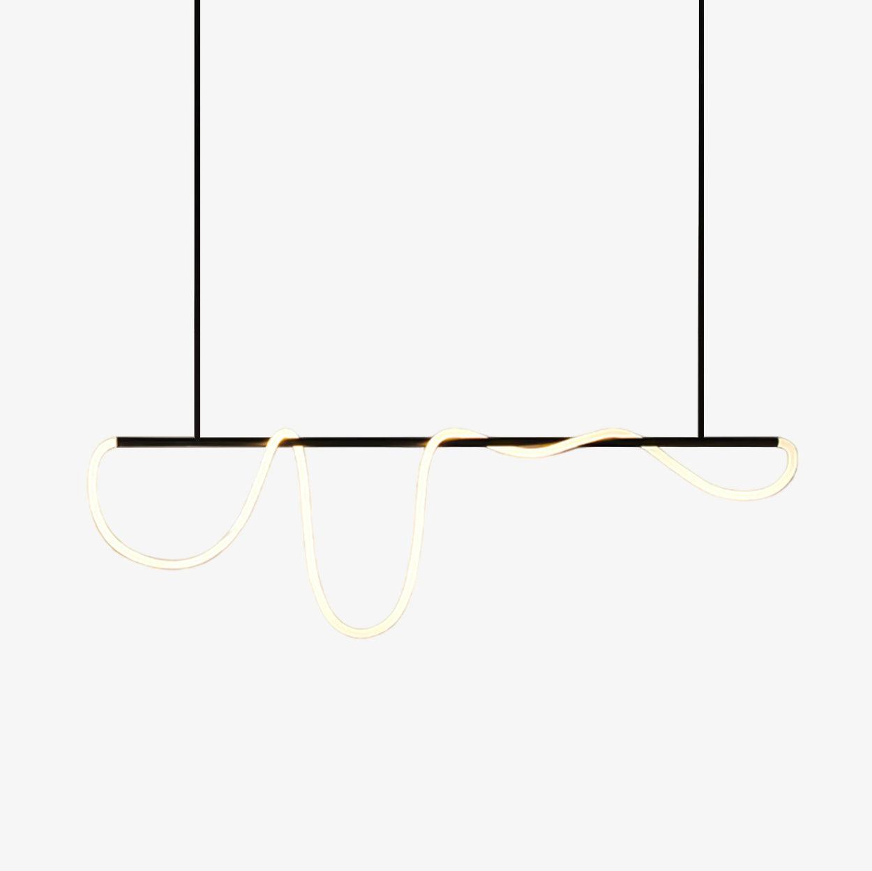Flexible Linear Curve Chandelier - Blowlighting