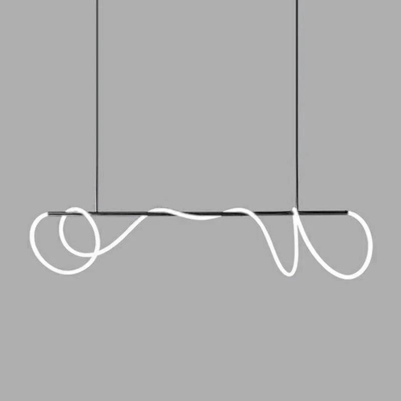 Flexible Linear Curve Chandelier - Blowlighting