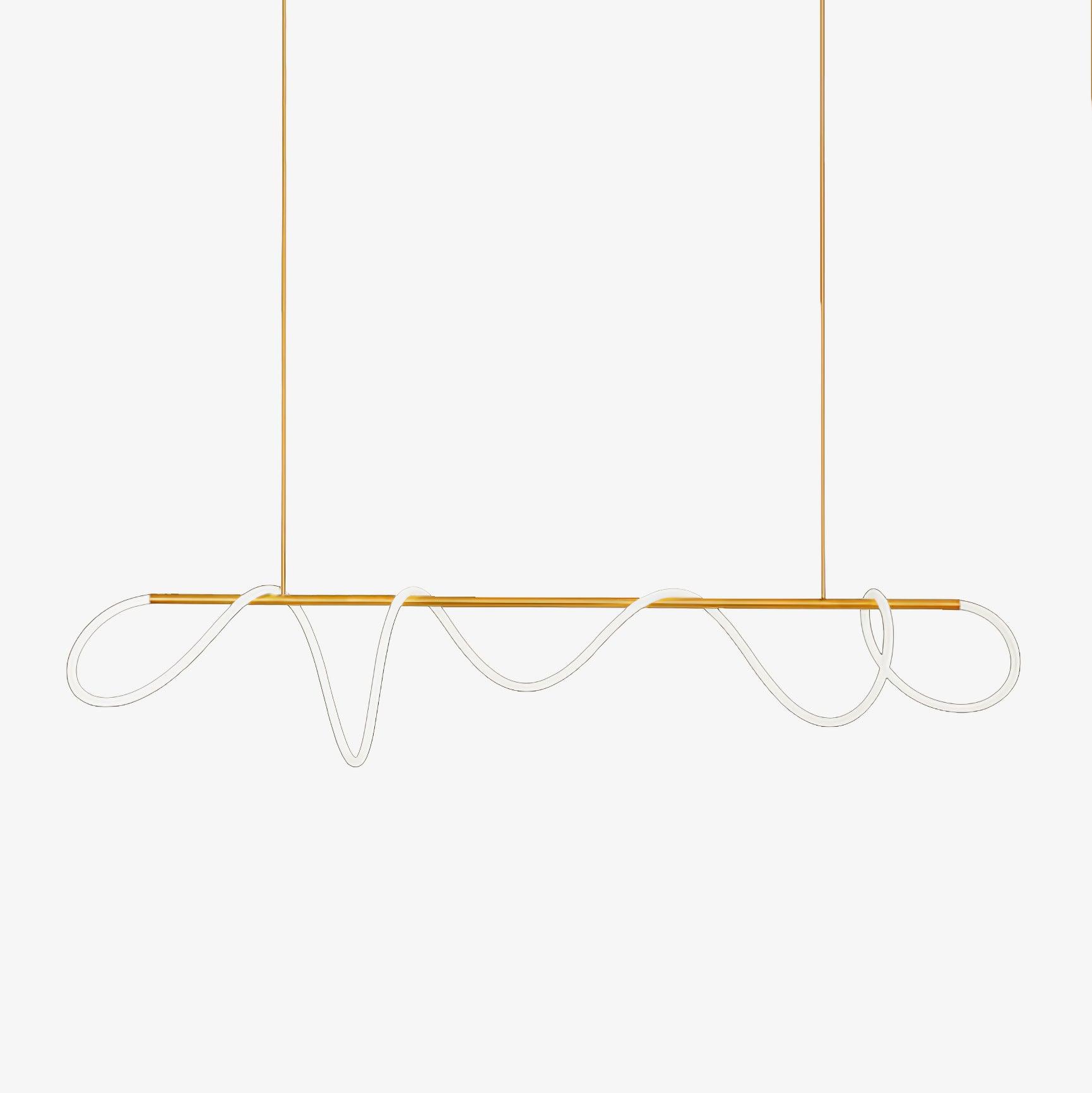 Flexible Linear Curve Chandelier - Blowlighting