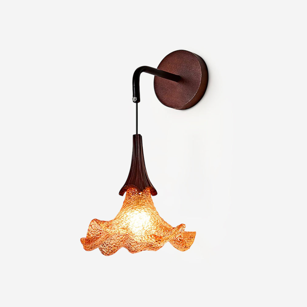 Flickering Blossom Vintage Resin Wall Light