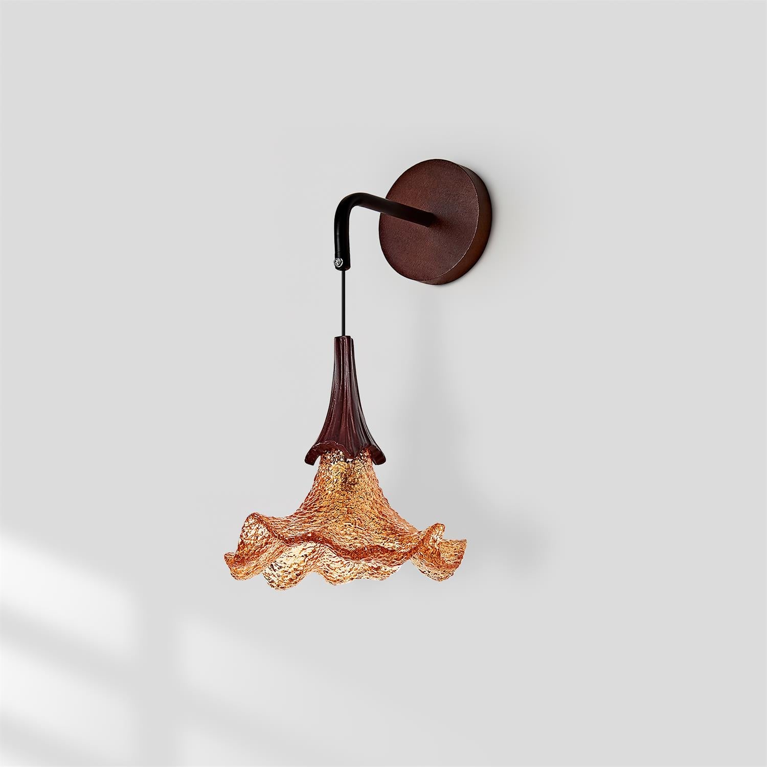 Flickering Blossom Vintage Resin Wall Light