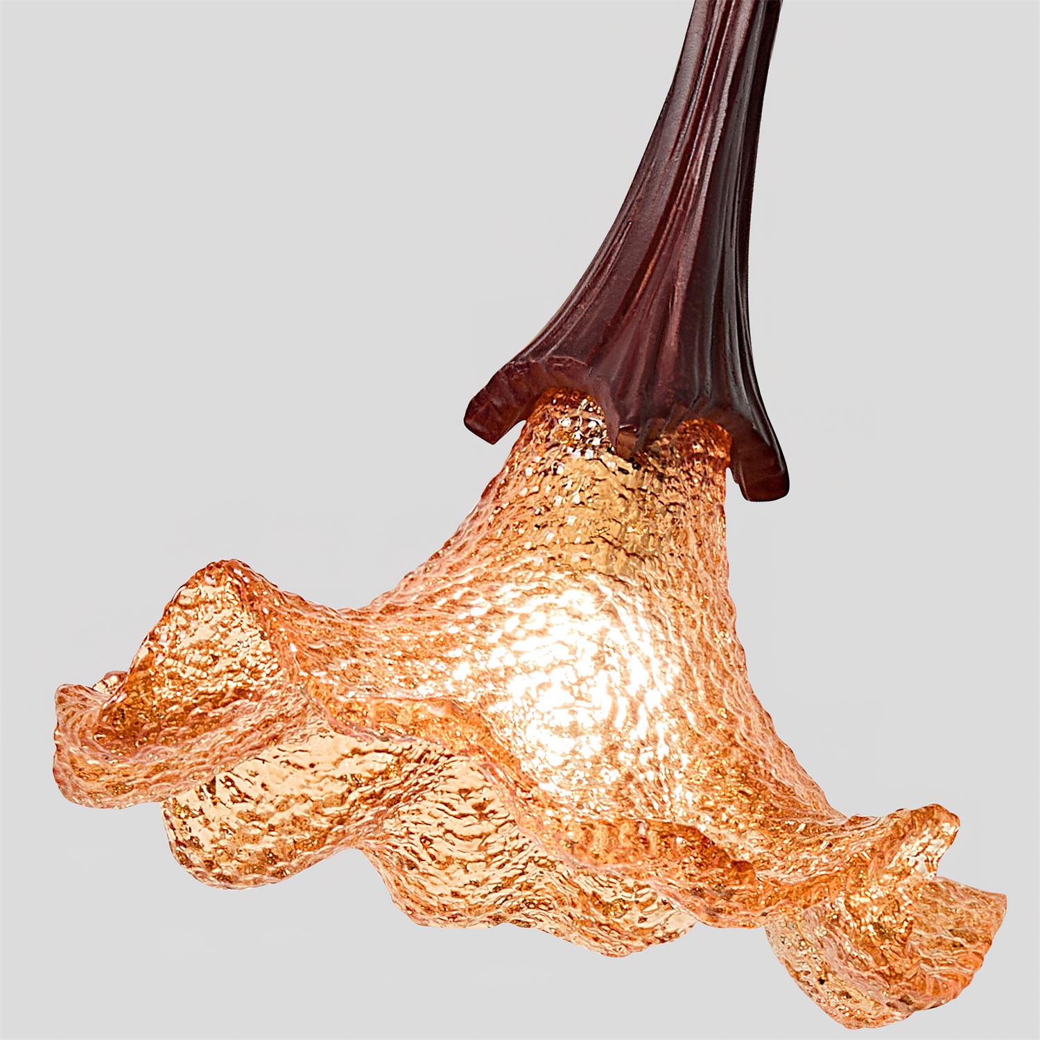 Flickering Blossom Vintage Resin Wall Light