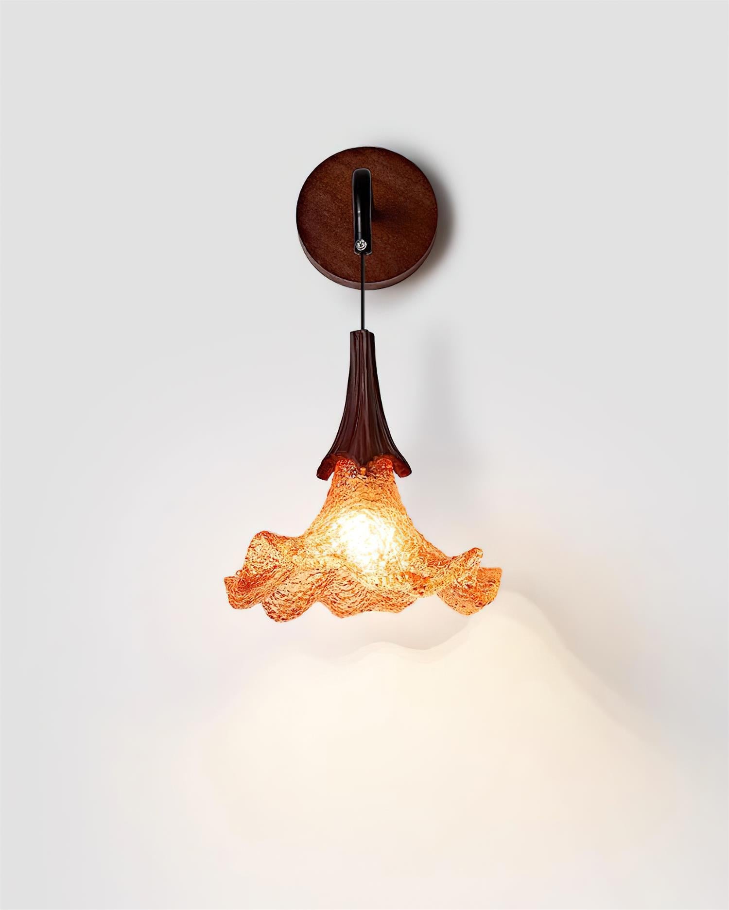 Flickering Blossom Vintage Resin Wall Light
