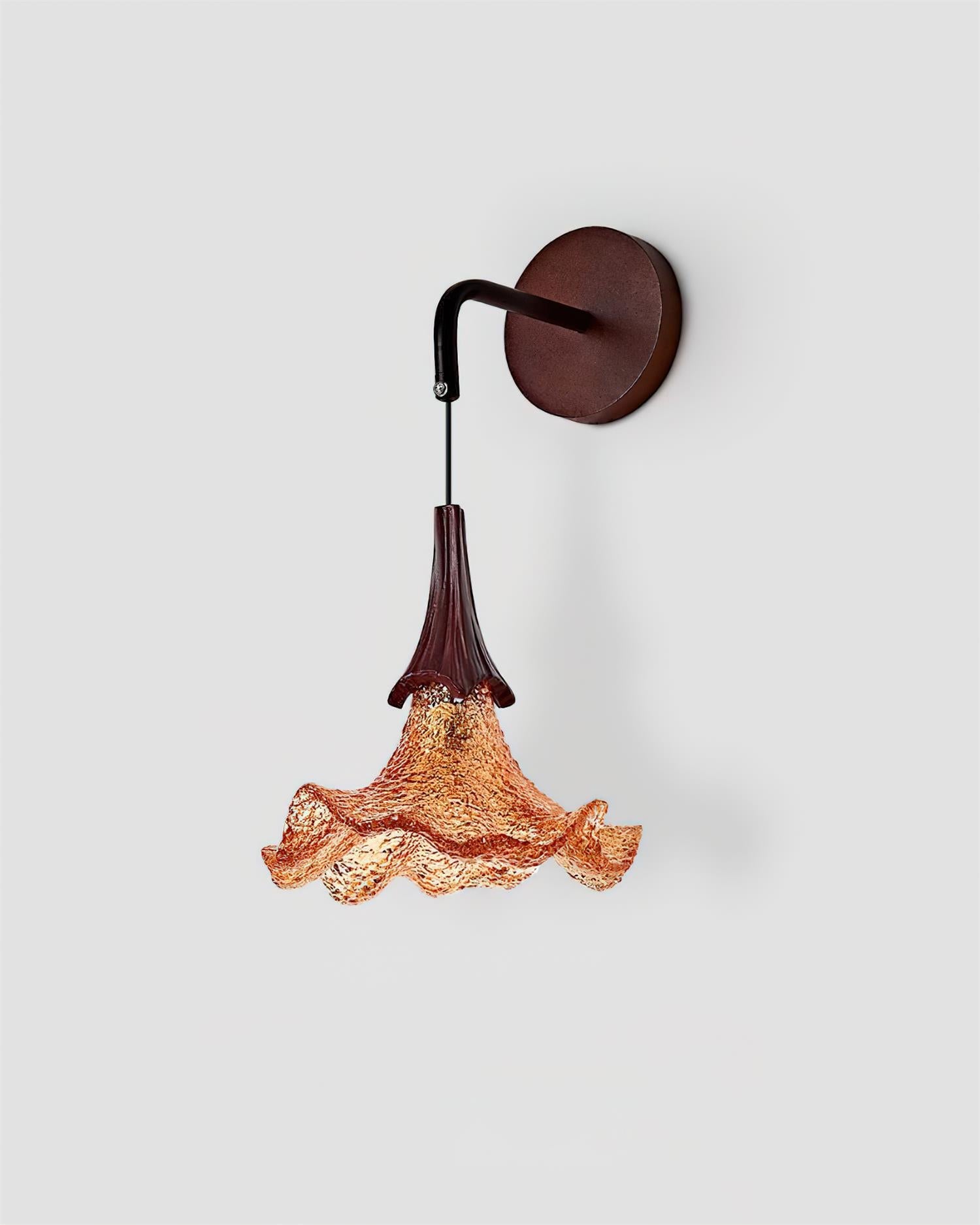 Flickering Blossom Vintage Resin Wall Light