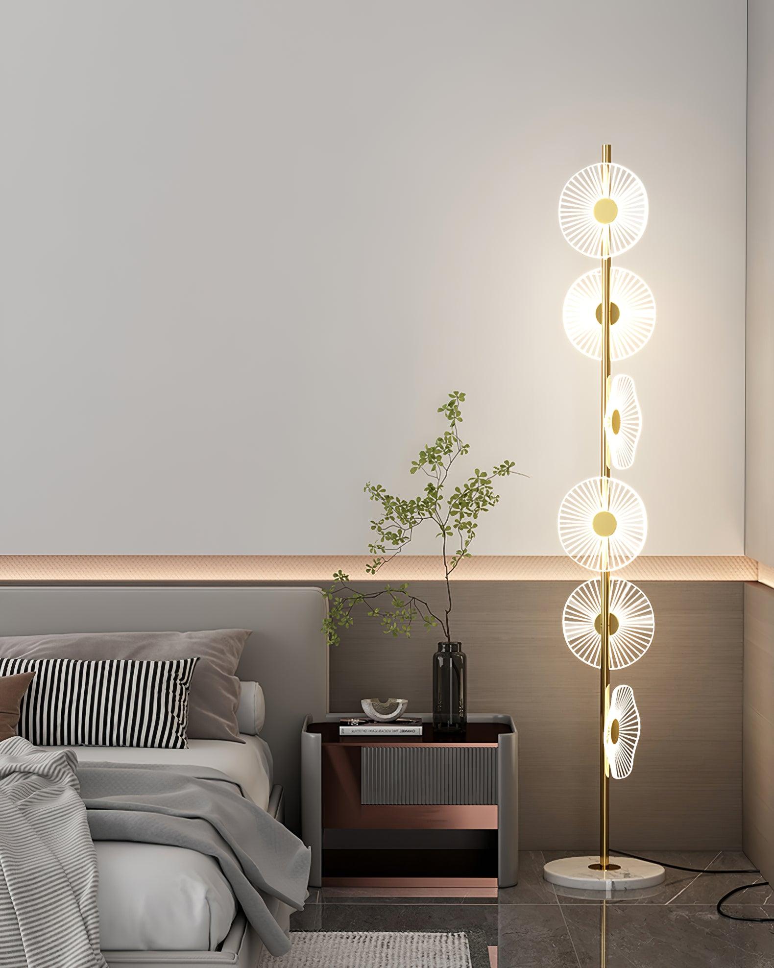 Solara Luxe Marble Floor Lamp - Blowlighting