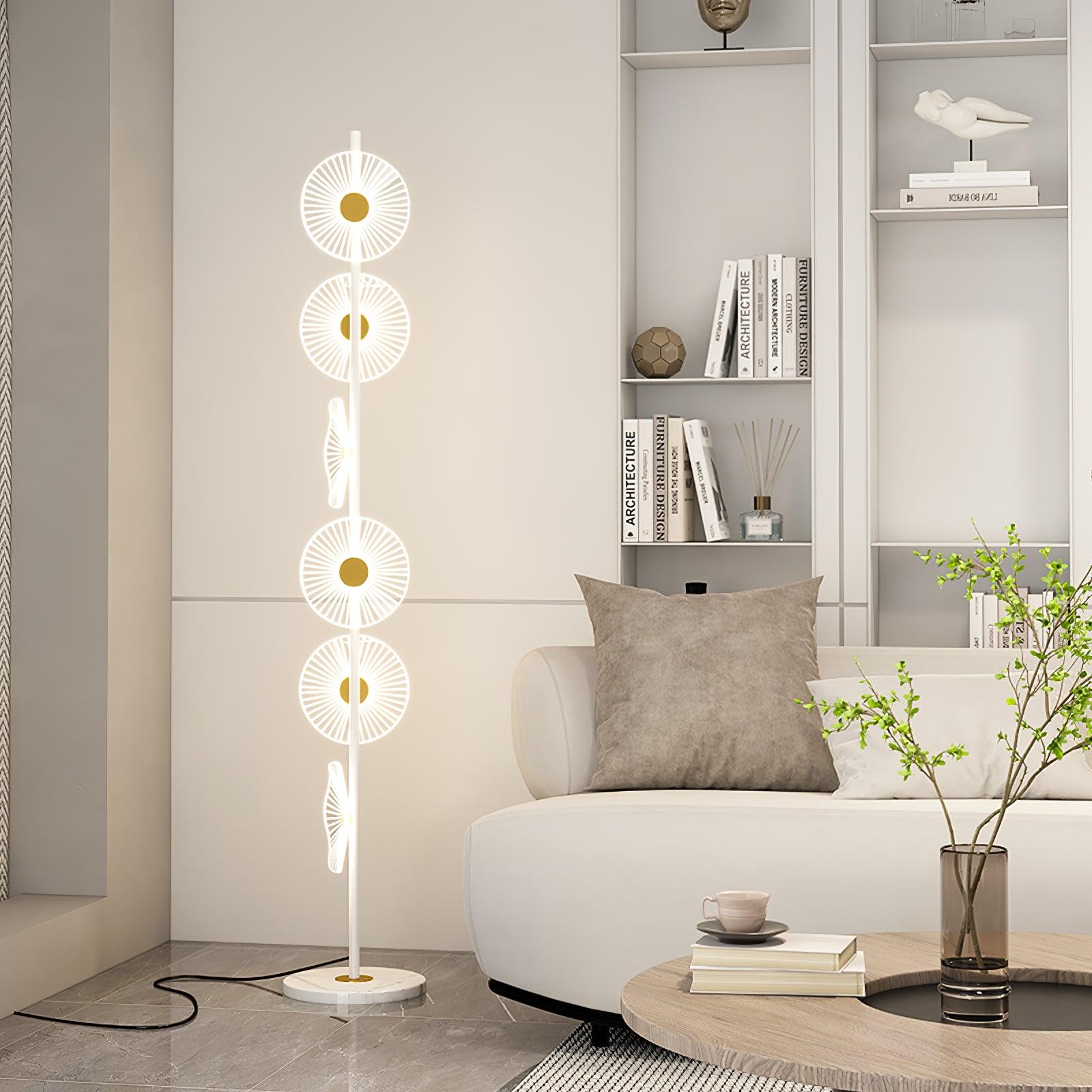 Solara Luxe Marble Floor Lamp - Blowlighting