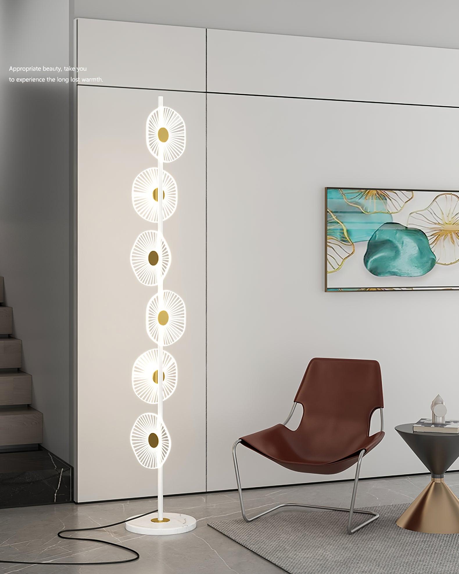 Solara Luxe Marble Floor Lamp - Blowlighting