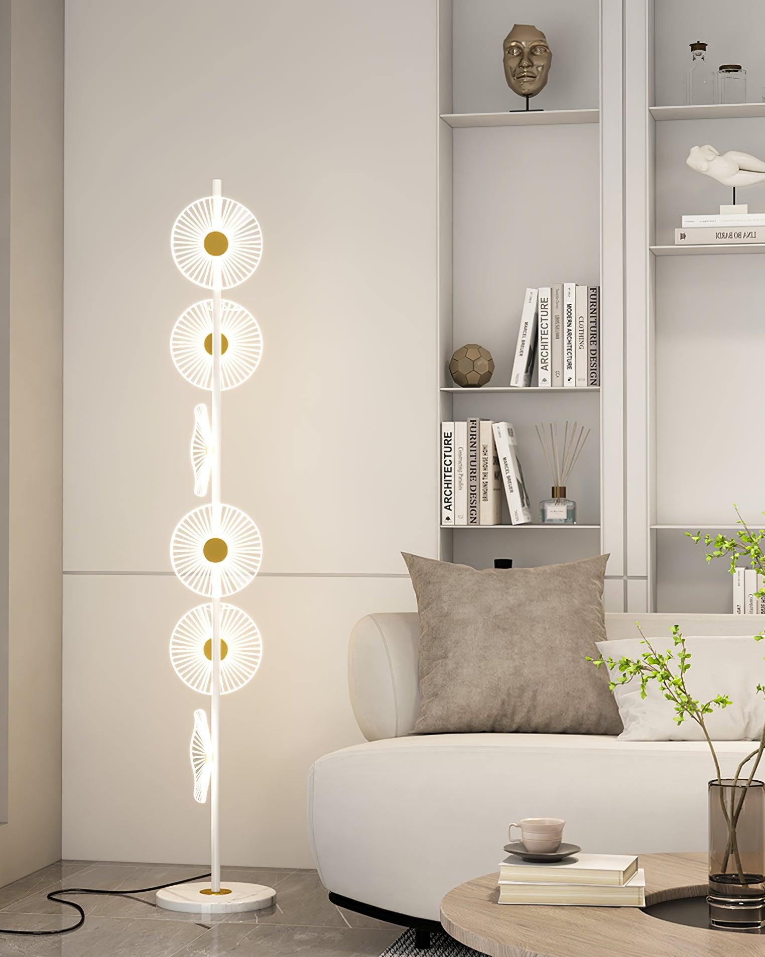 Solara Luxe Marble Floor Lamp - Blowlighting