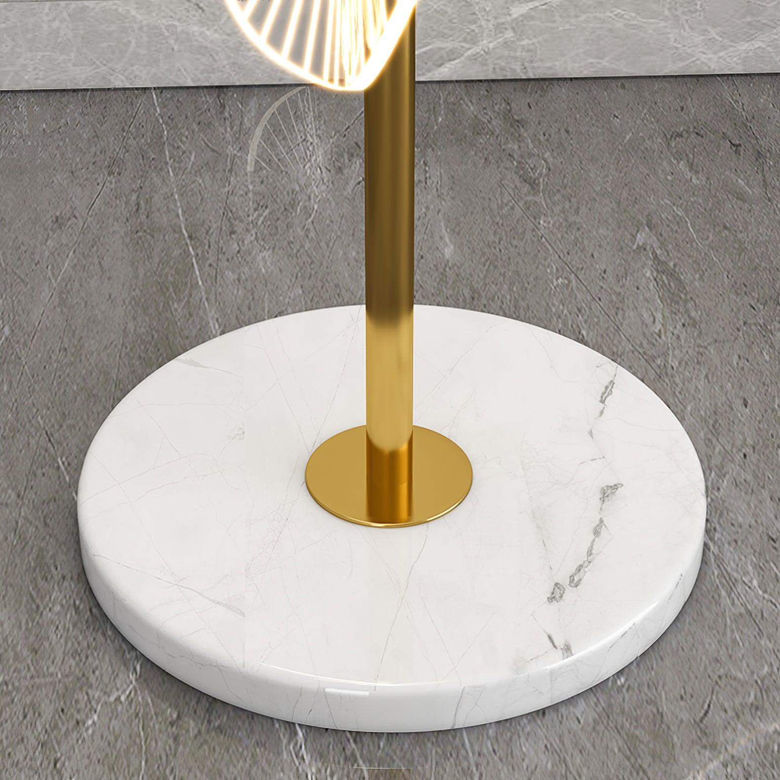 Solara Luxe Marble Floor Lamp - Blowlighting
