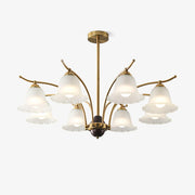 Civinora Brass Alabaster Chandelier - Blowlighting