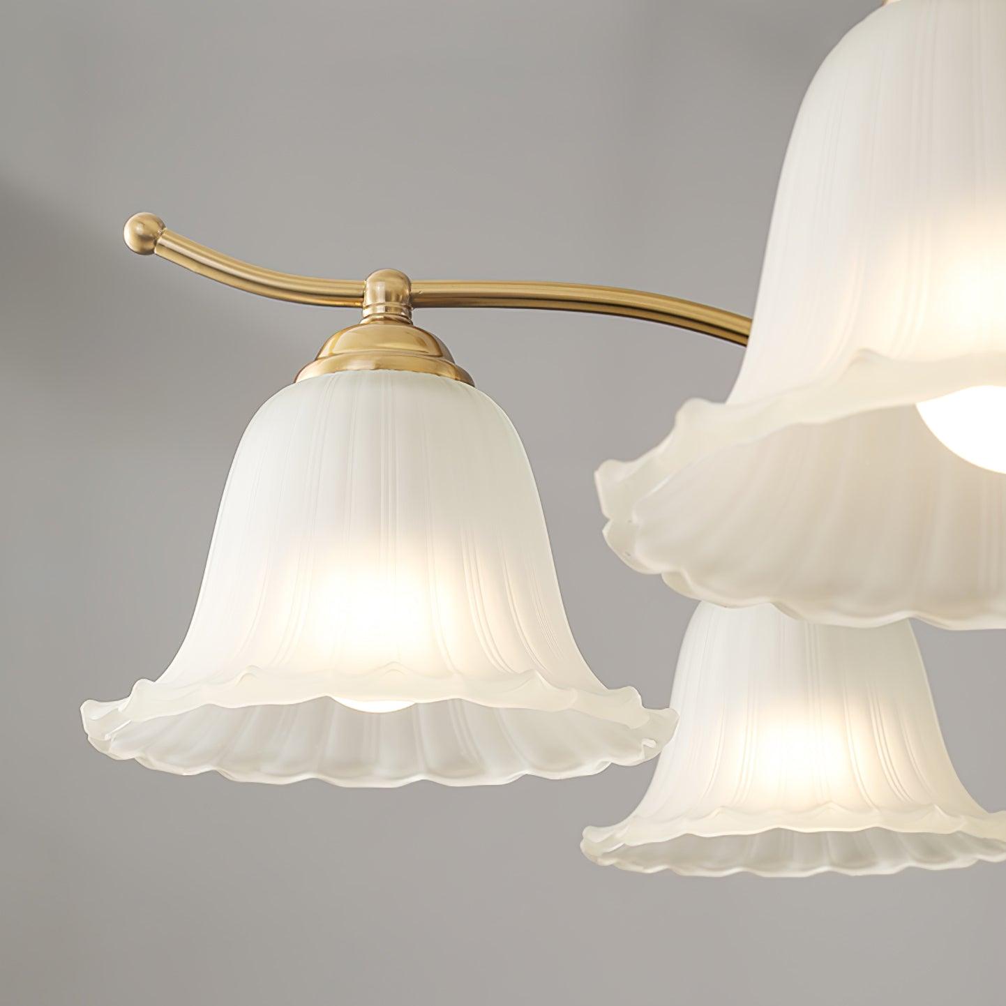Civinora Brass Alabaster Chandelier - Blowlighting