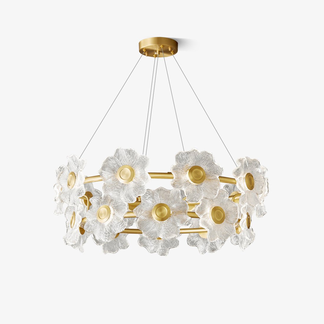 Flora Glass Chandelier - Blowlighting