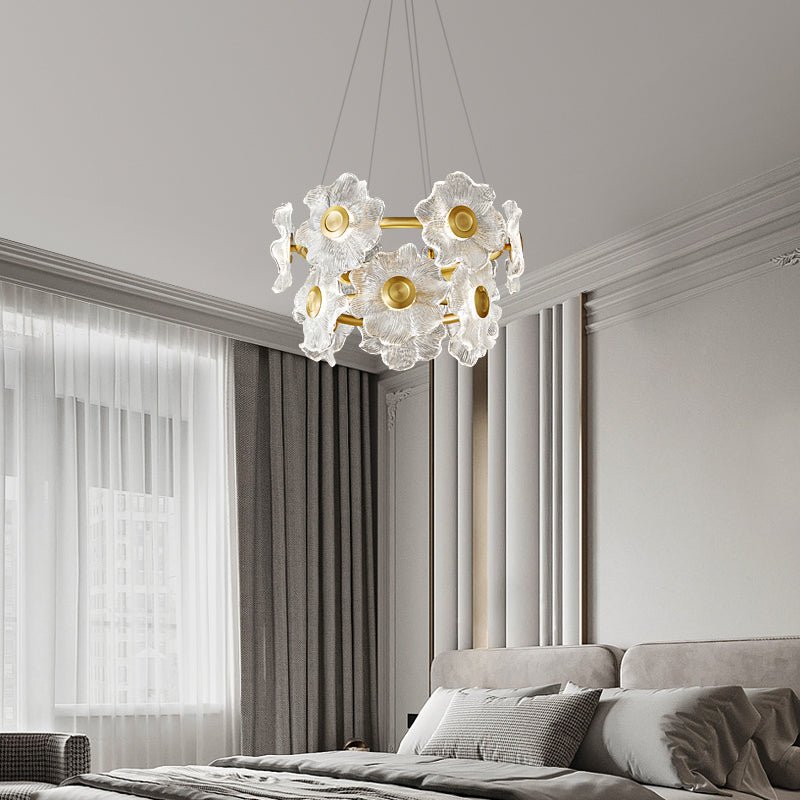 Flora Glass Chandelier - Blowlighting