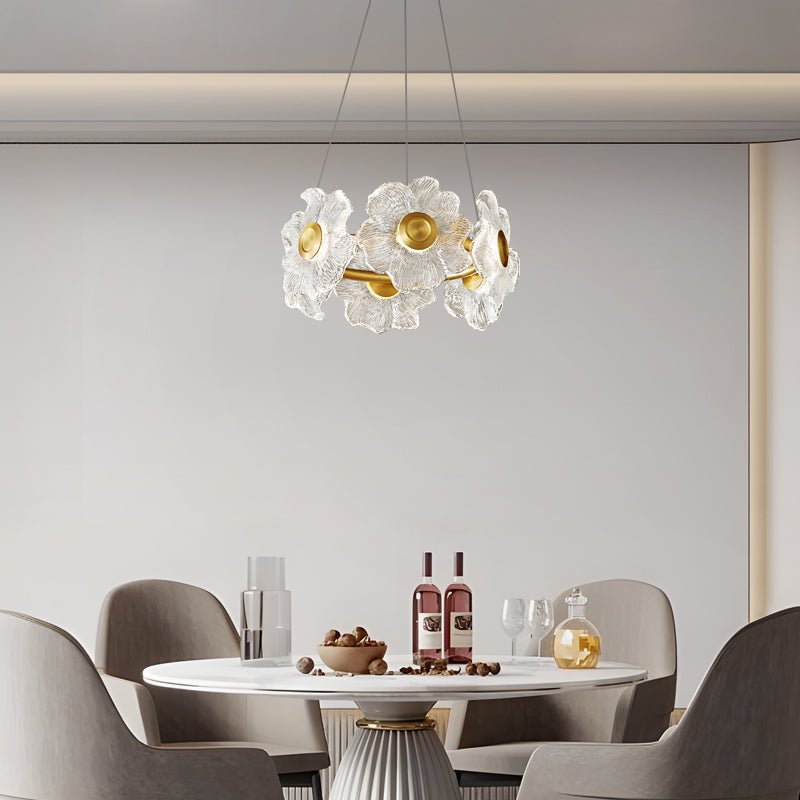Flora Glass Chandelier - Blowlighting