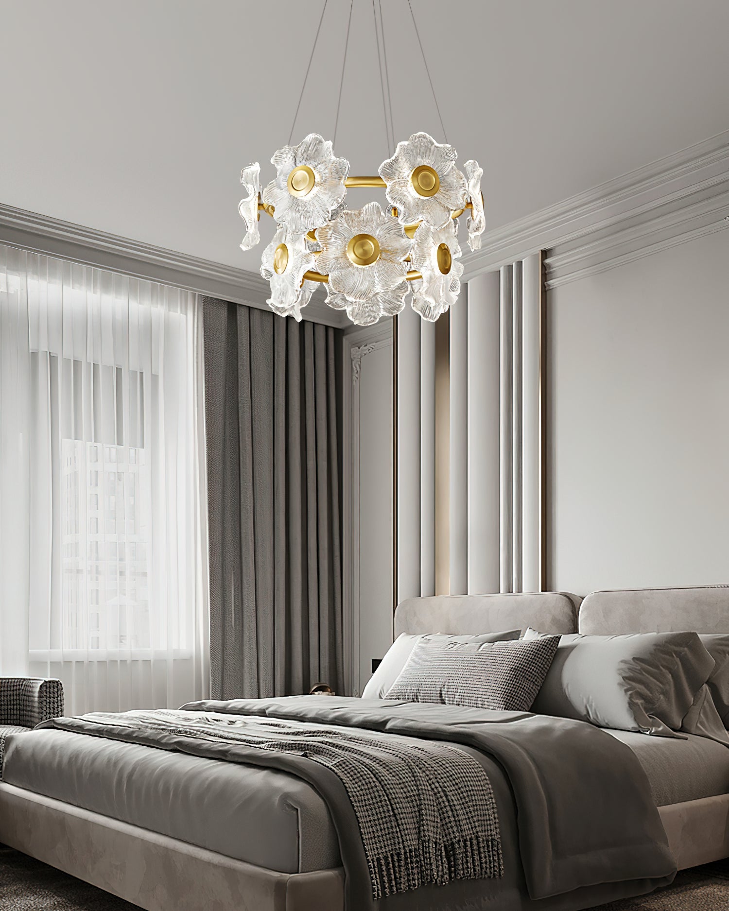 Flora Glass Chandelier - Blowlighting