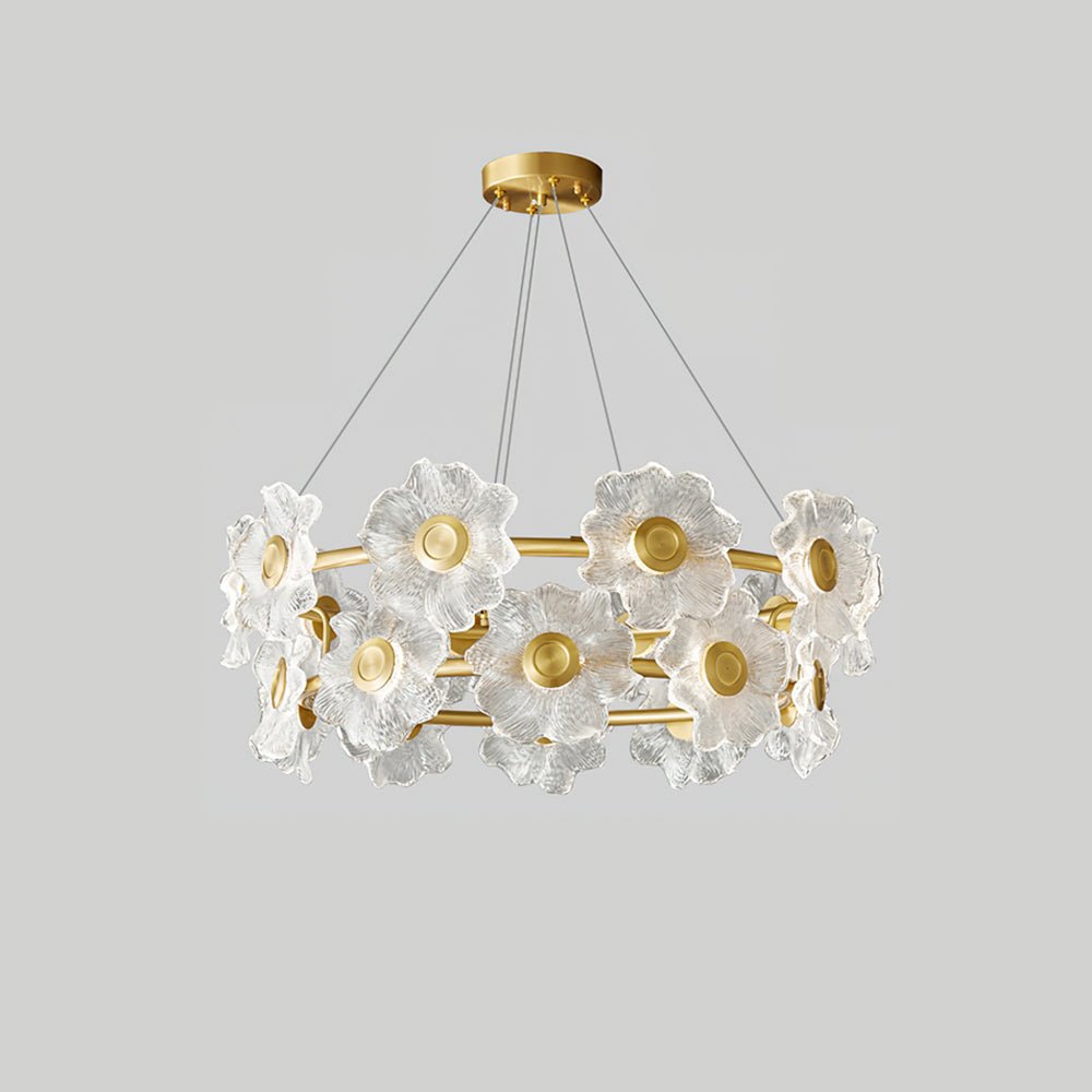 Flora Glass Chandelier - Blowlighting