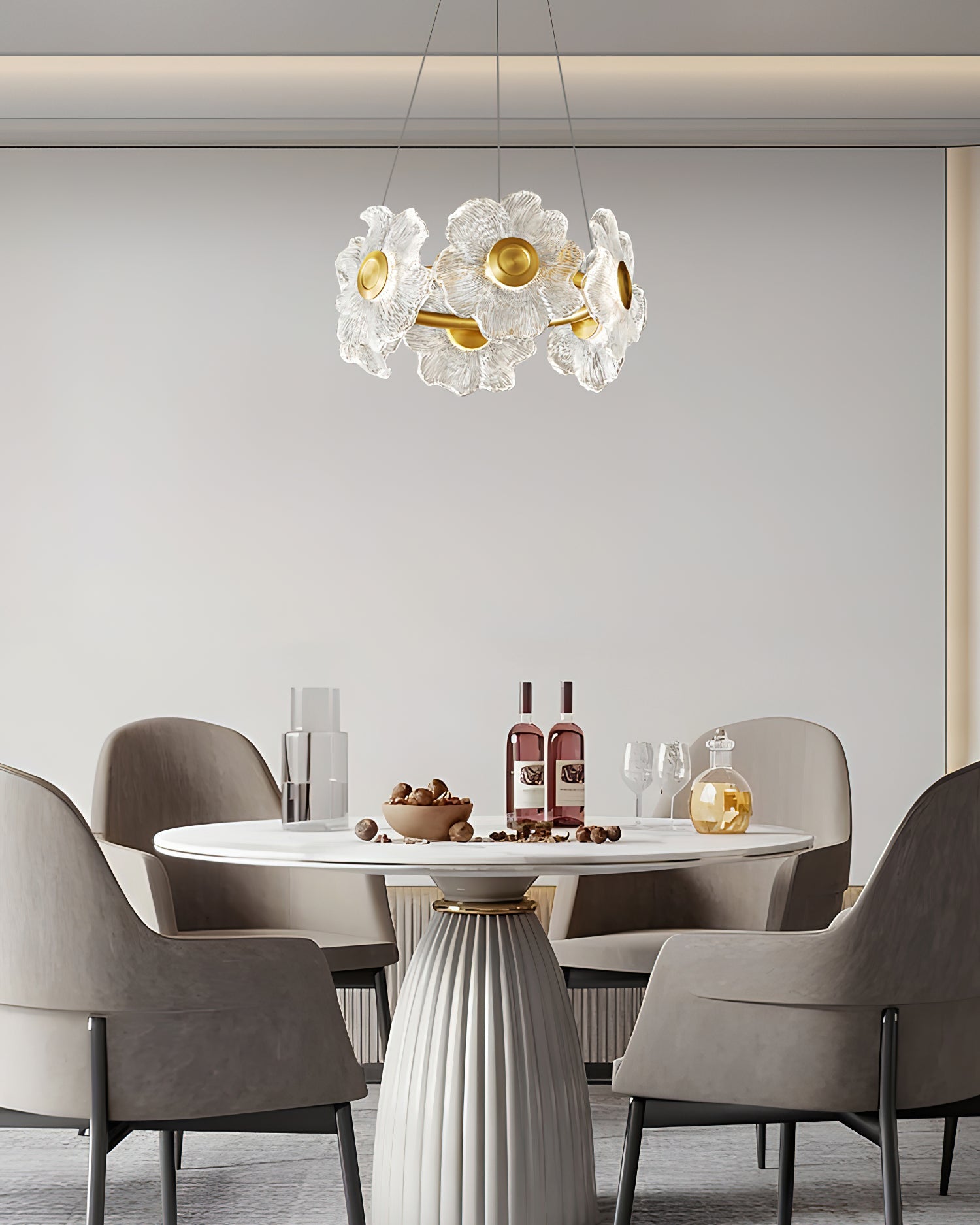 Flora Glass Chandelier - Blowlighting