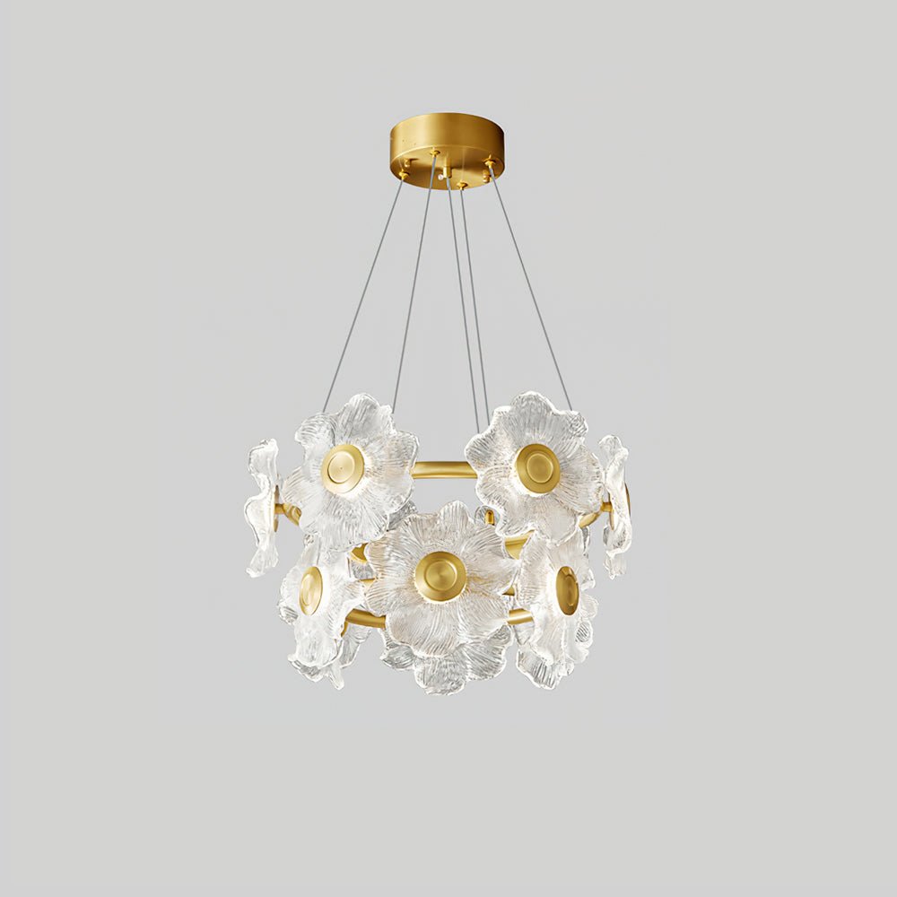 Flora Glass Chandelier - Blowlighting