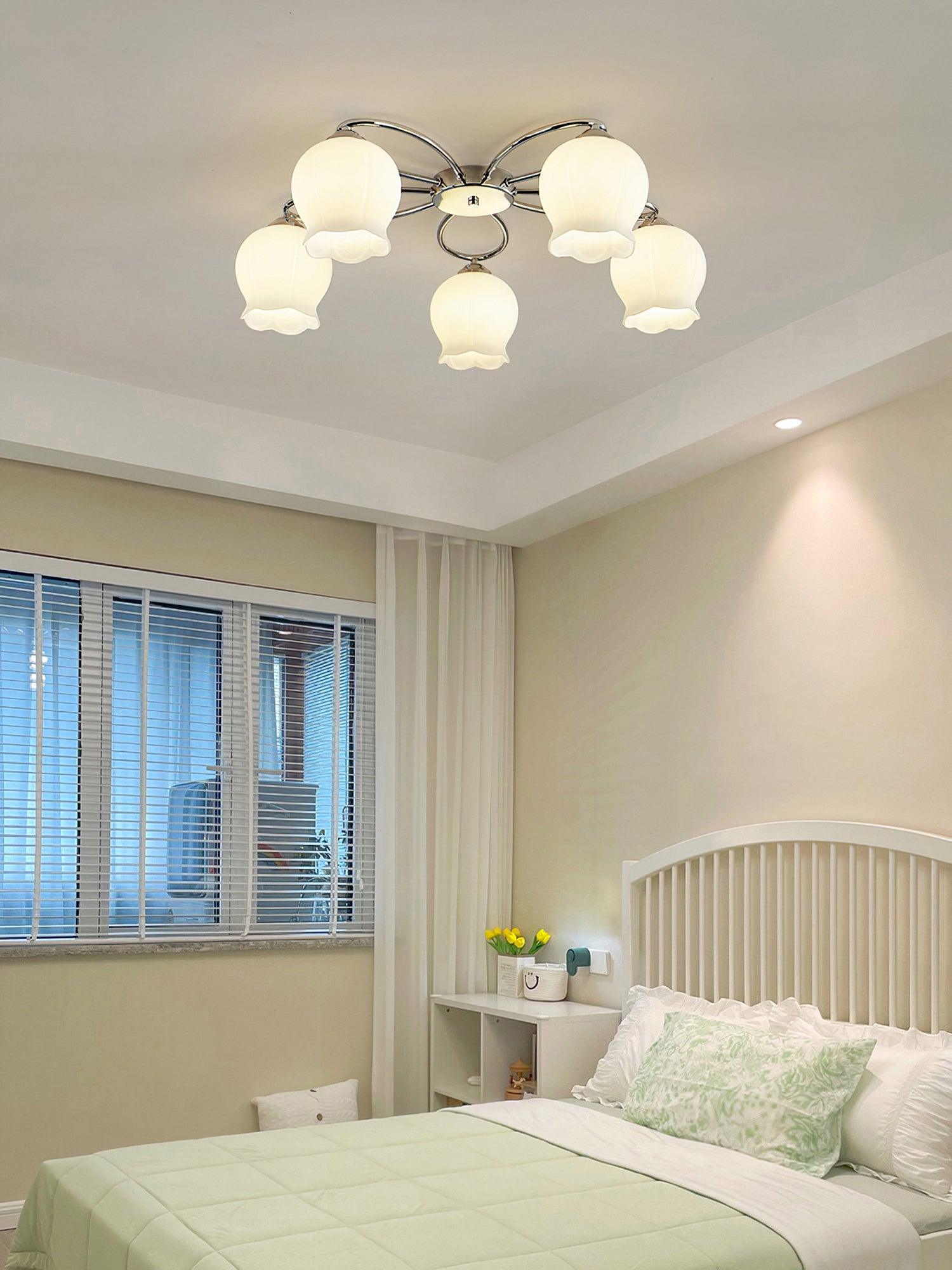 Floral Glass Ceiling Lamp - Blowlighting