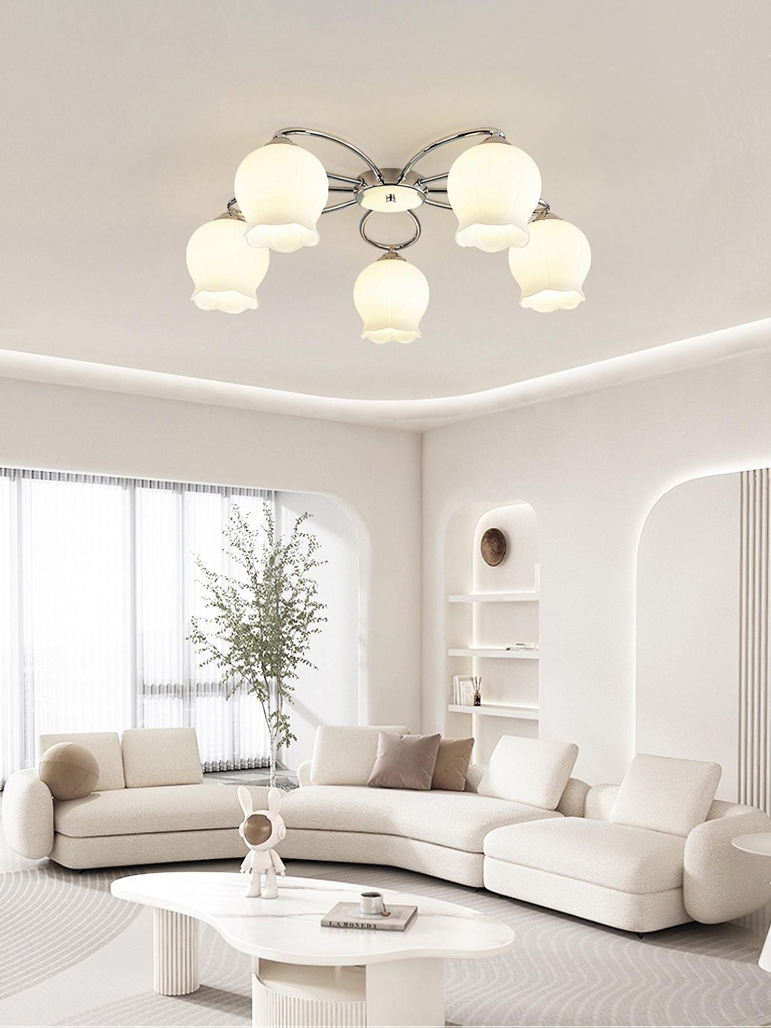 Floral Glass Ceiling Lamp - Blowlighting