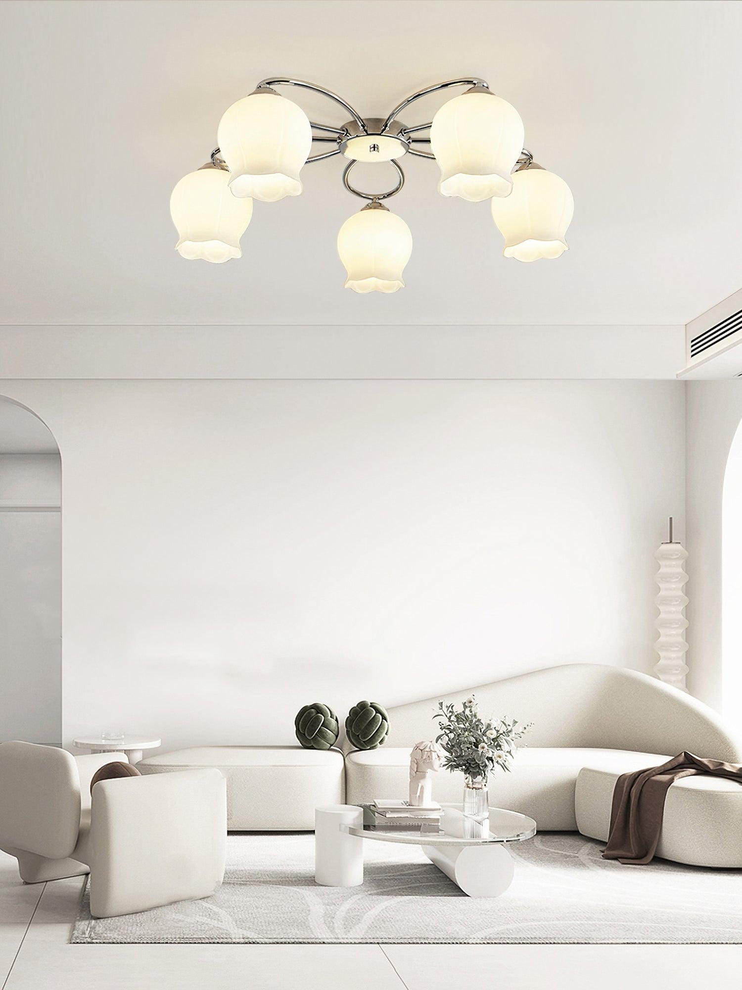 Floral Glass Ceiling Lamp - Blowlighting