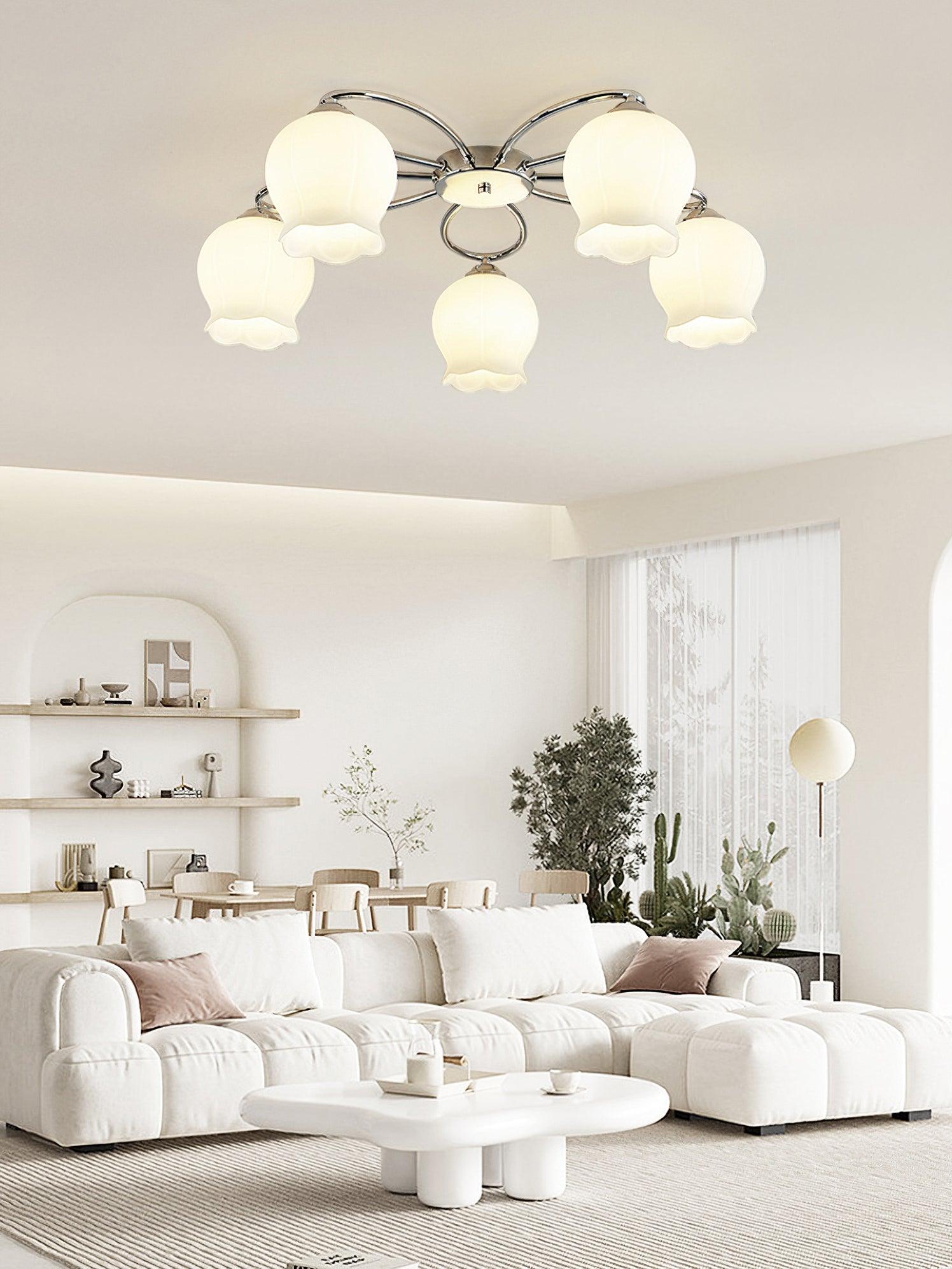 Floral Glass Ceiling Lamp - Blowlighting