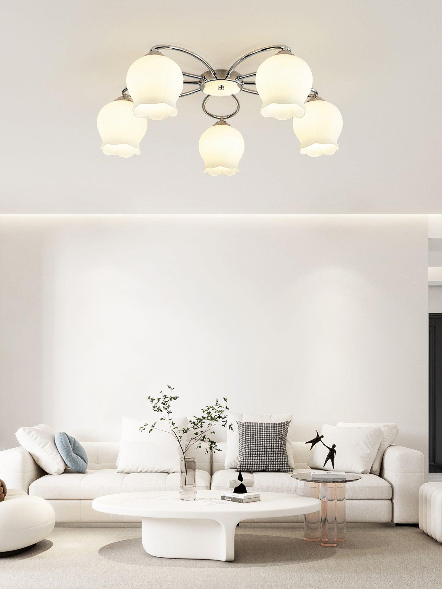 Floral Glass Ceiling Lamp - Blowlighting