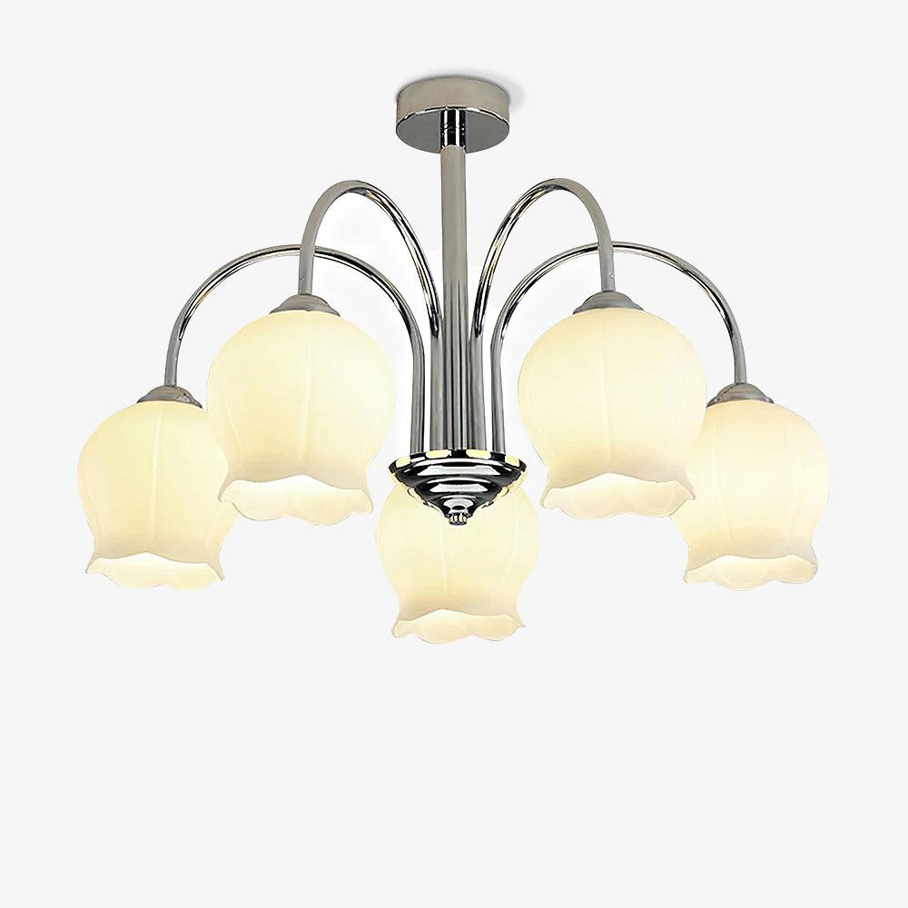 Aurora Chandelier Floral Glass - Blowlighting