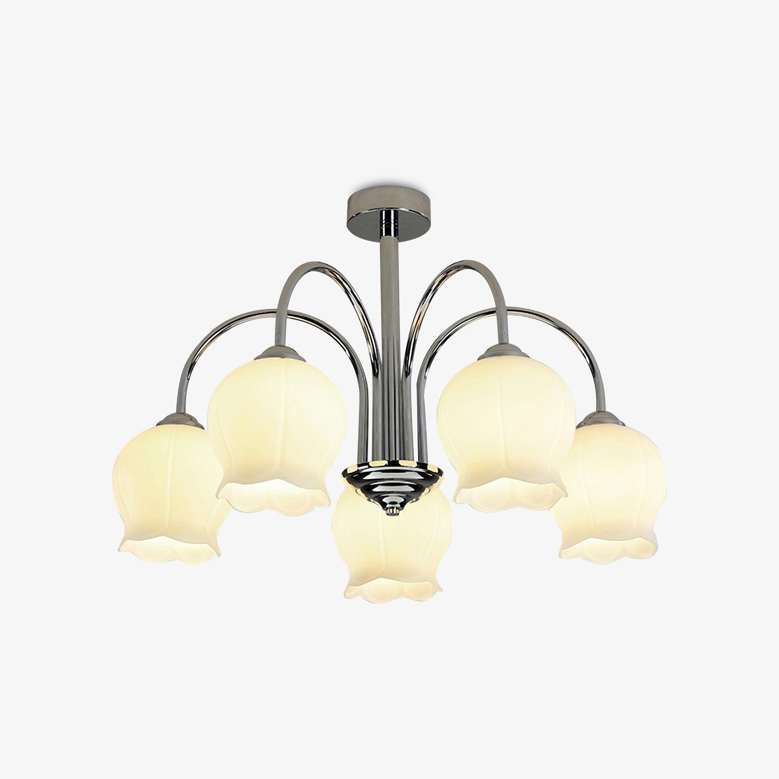 Aurora Chandelier Floral Glass - Blowlighting