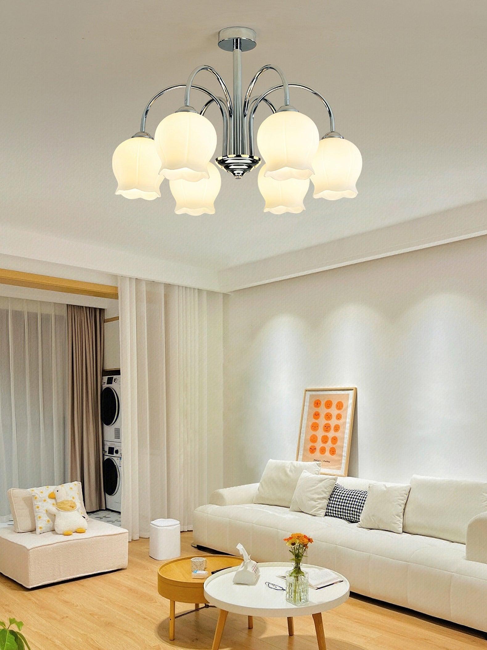 Aurora Chandelier Floral Glass - Blowlighting