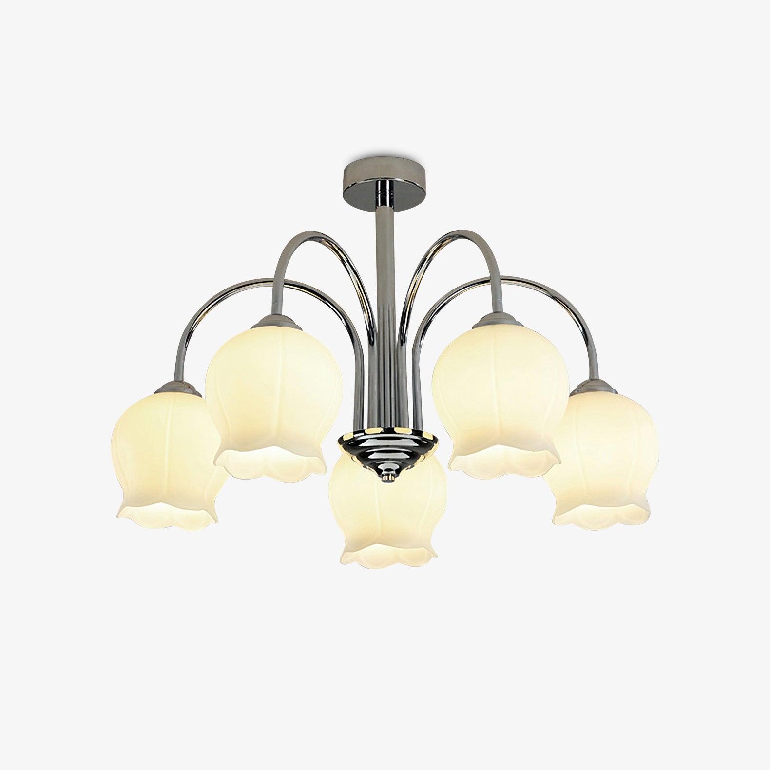 Aurora Chandelier Floral Glass - Blowlighting