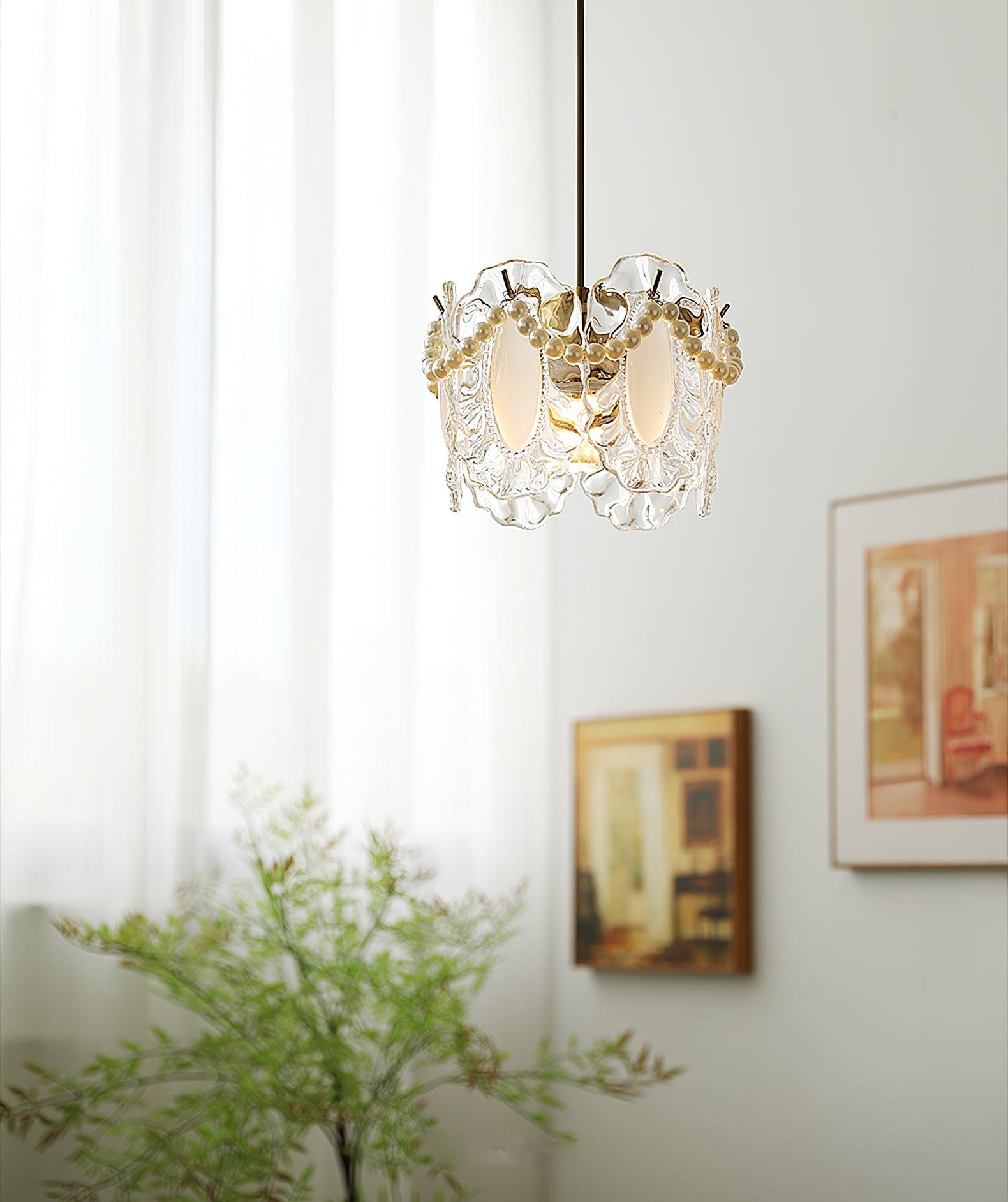 Floral Glass Pendant Lamp - Blowlighting