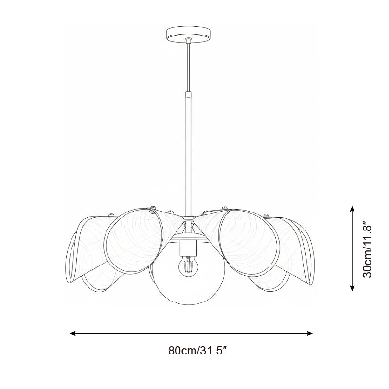 Florello Modern Glass Pendant Light