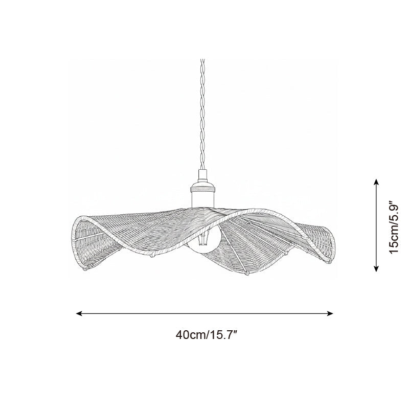 Floressa Organic Rattan Pendant Light