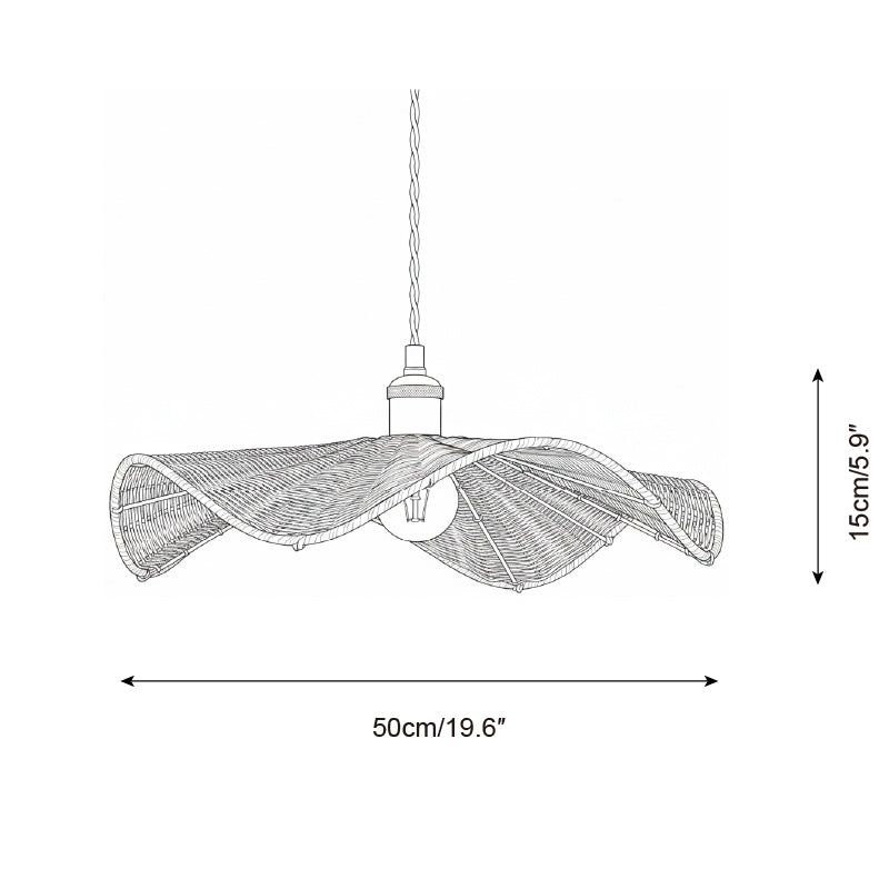 Floressa Organic Rattan Pendant Light