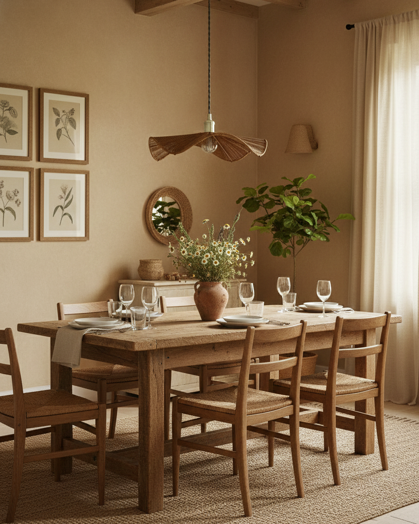 Floressa Organic Rattan Pendant Light