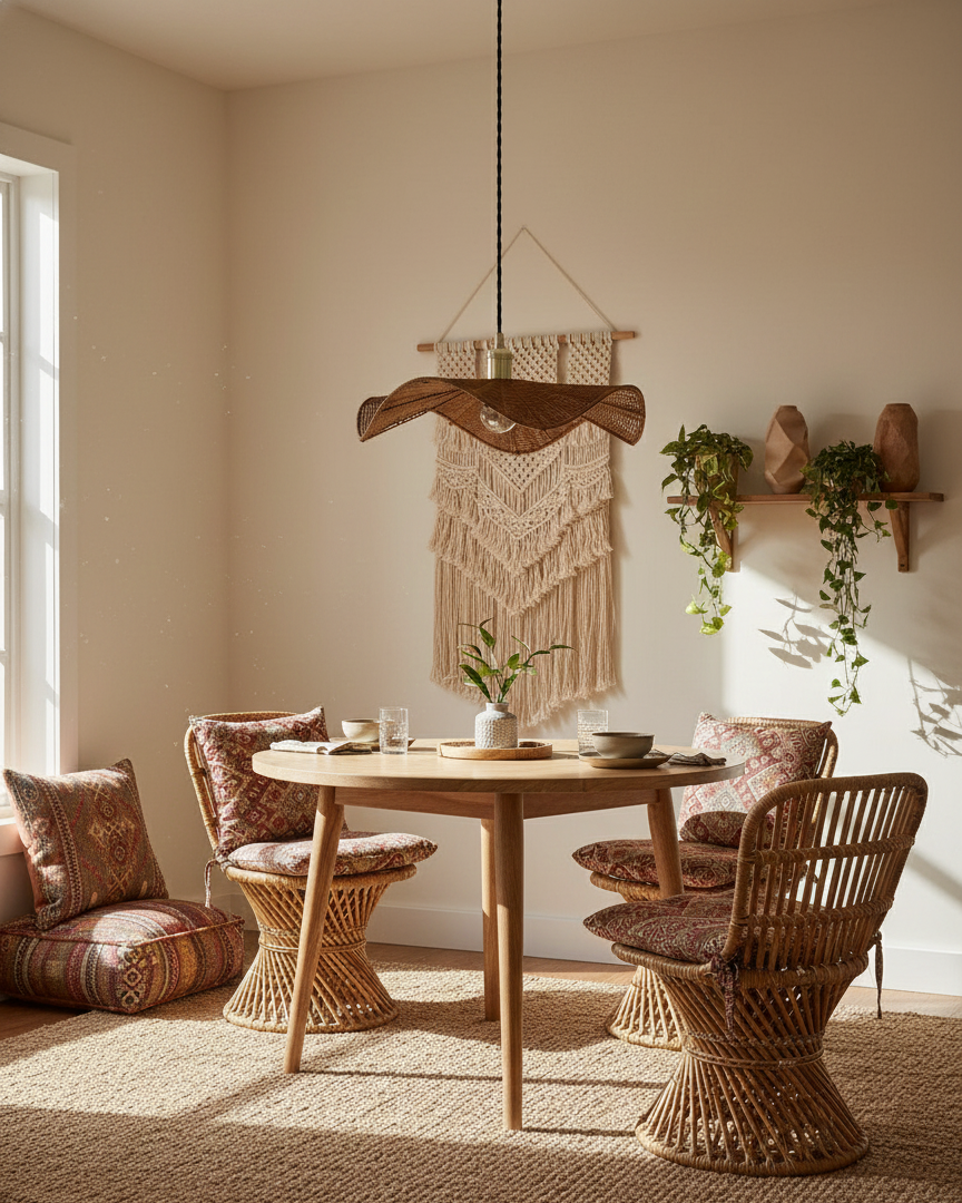 Floressa Organic Rattan Pendant Light