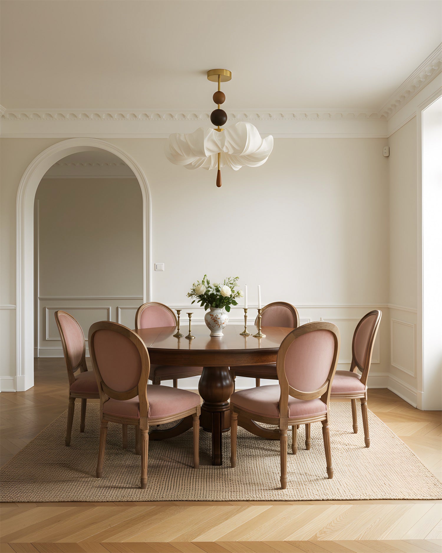 Floretta Organic Fabric Ceiling Light