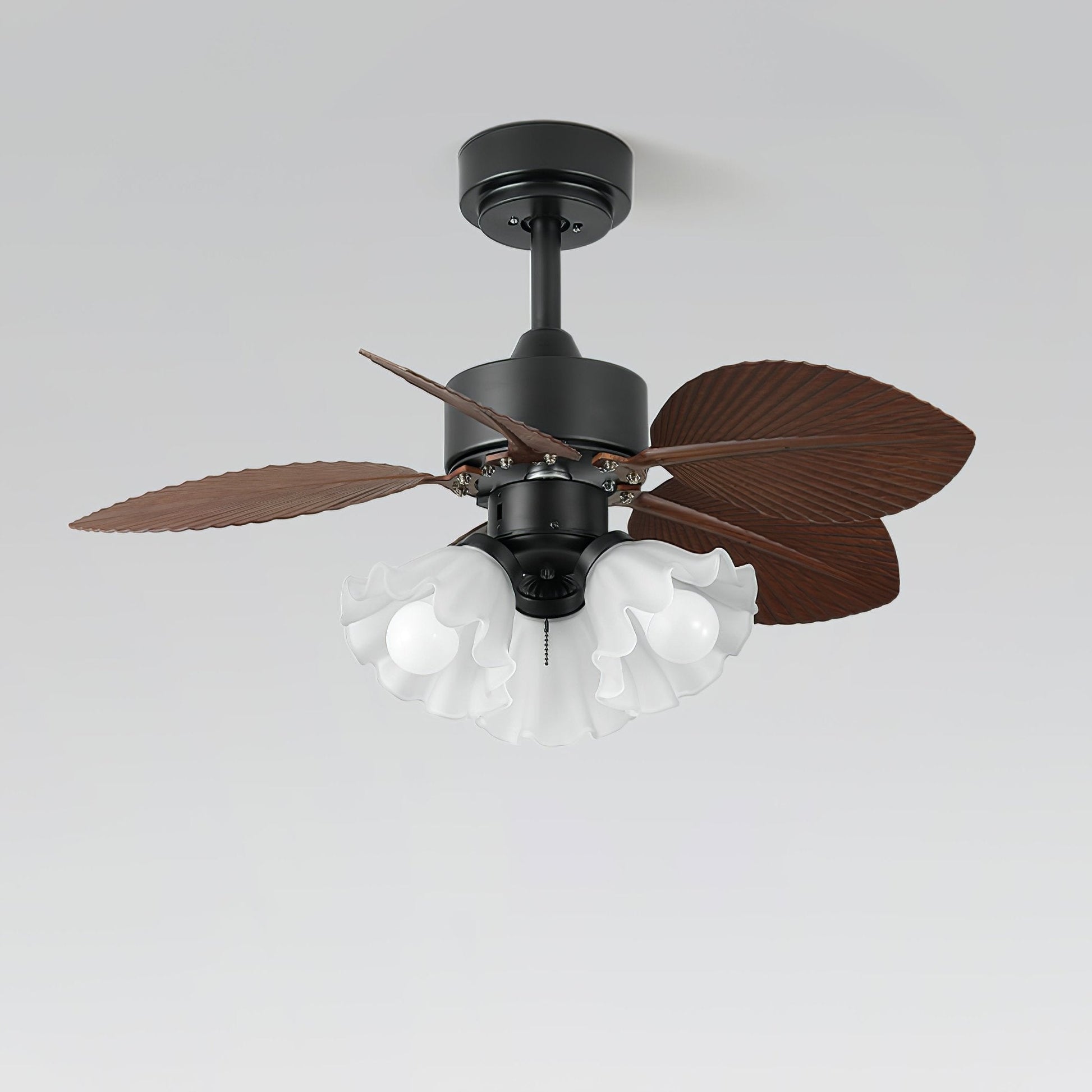 Rosalyn Vintage Wood Ceiling Fan Light - Blowlighting