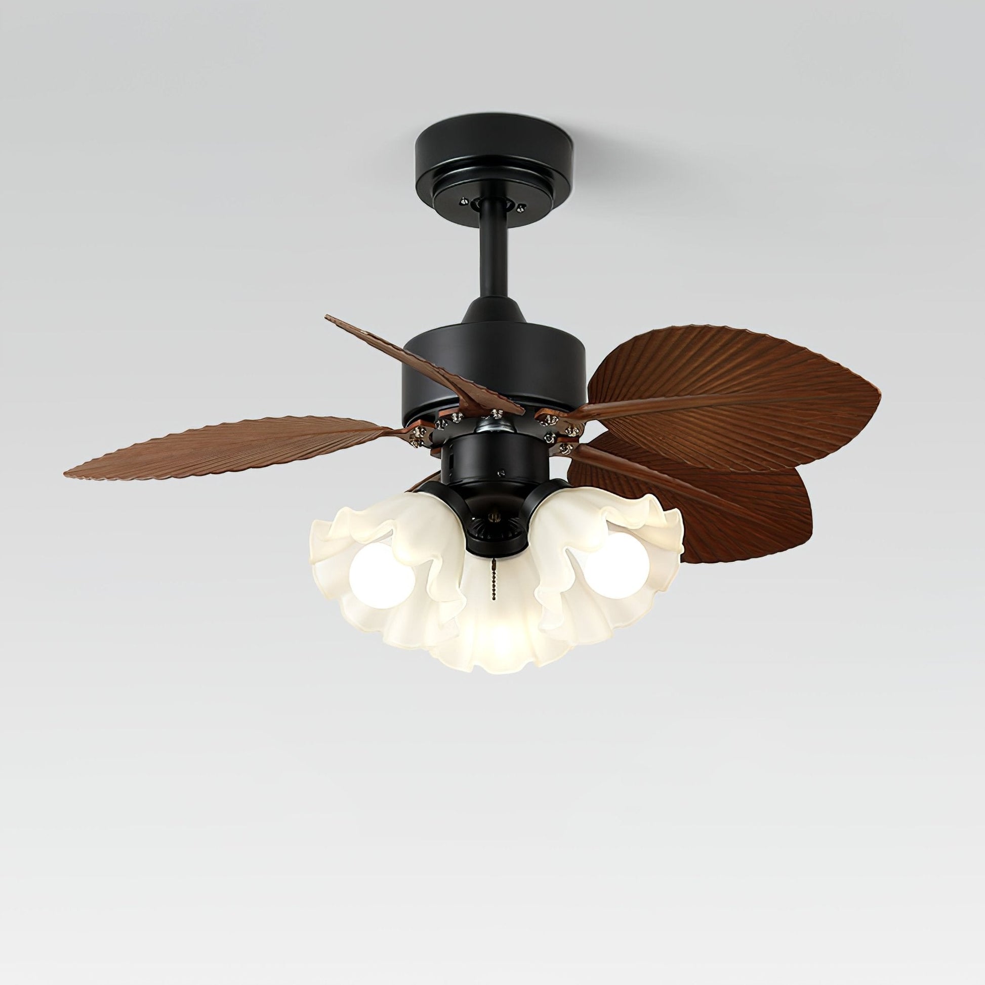 Rosalyn Vintage Wood Ceiling Fan Light - Blowlighting
