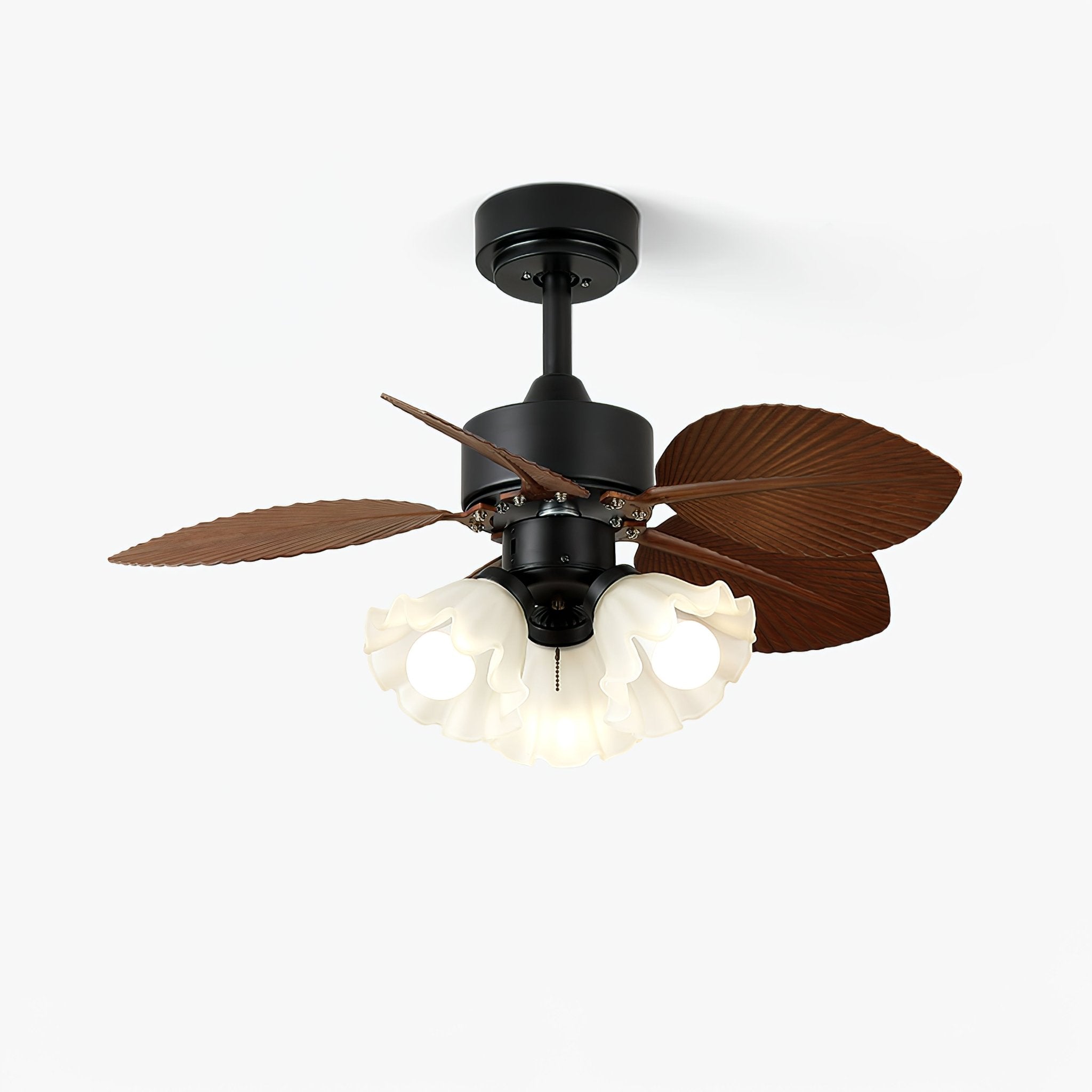 Rosalyn Vintage Wood Ceiling Fan Light - Blowlighting