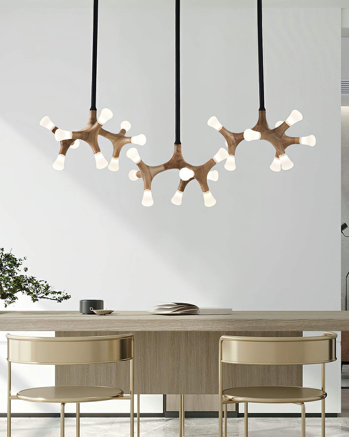 Mynorila Branch-Design Wood Pendant Light - Blowlighting