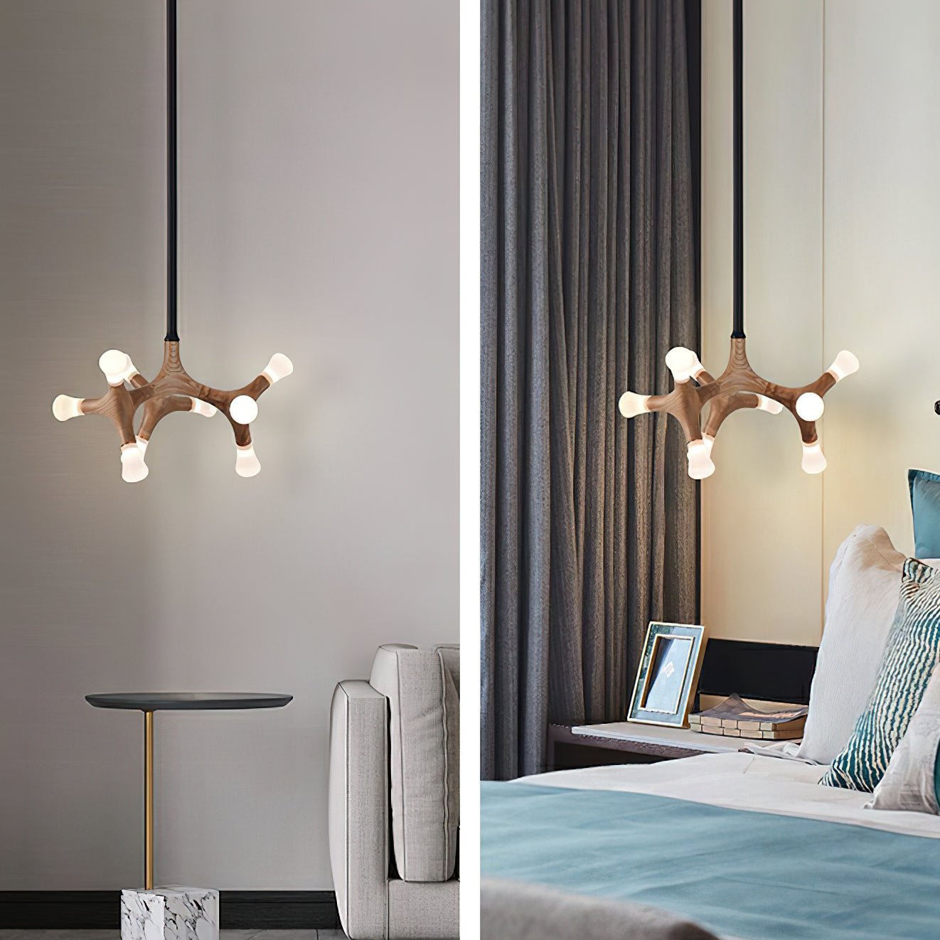 Mynorila Branch-Design Wood Pendant Light - Blowlighting