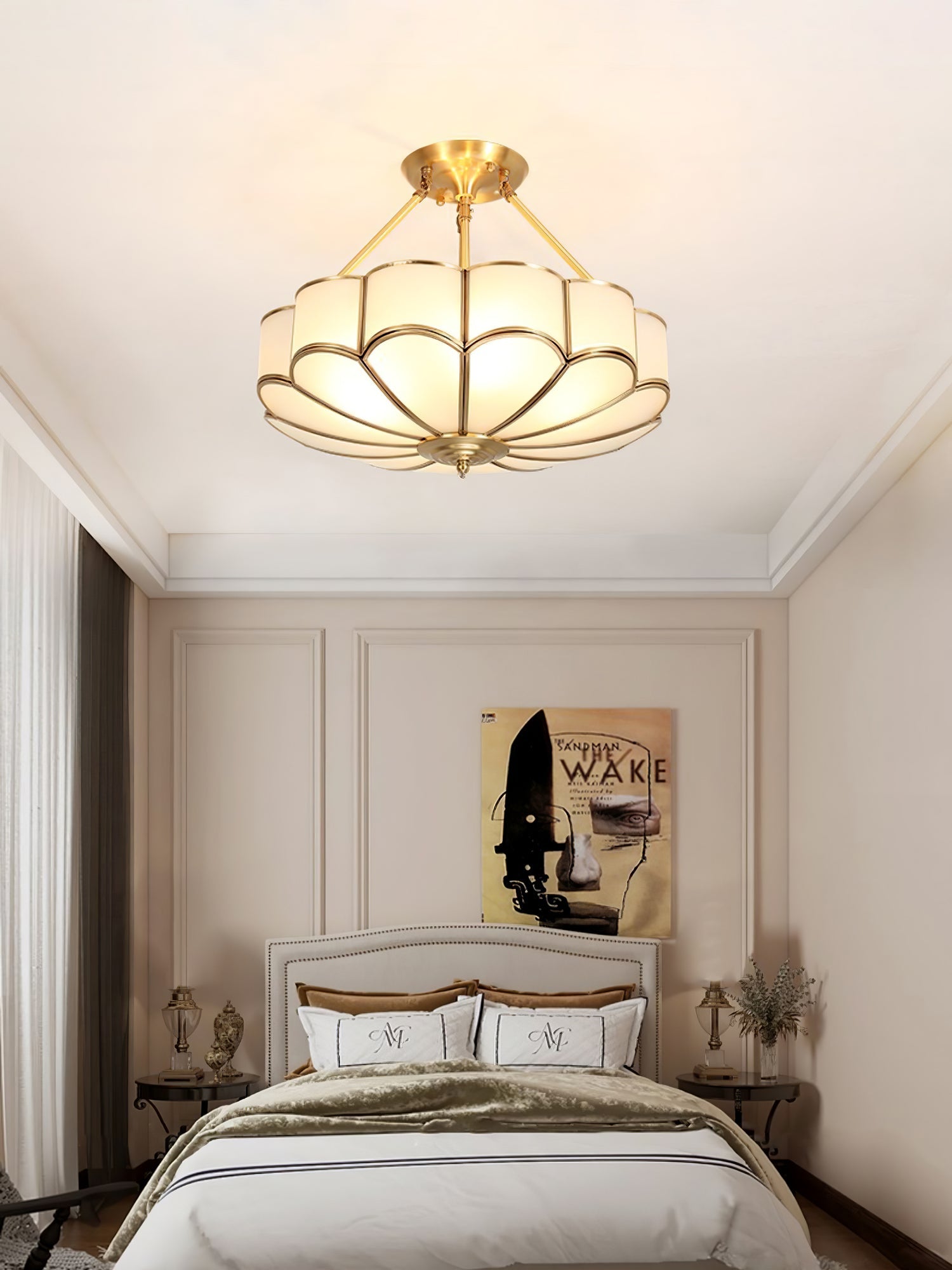 Flower Shape Glass Ceiling Light - Blowlighting